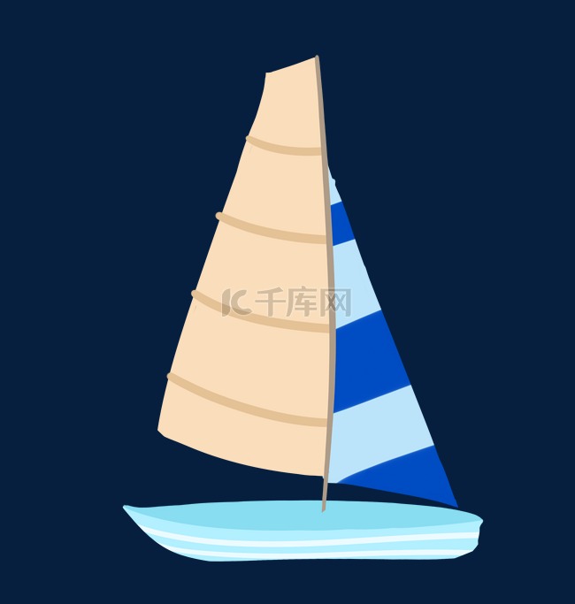 简约帆船设计插图