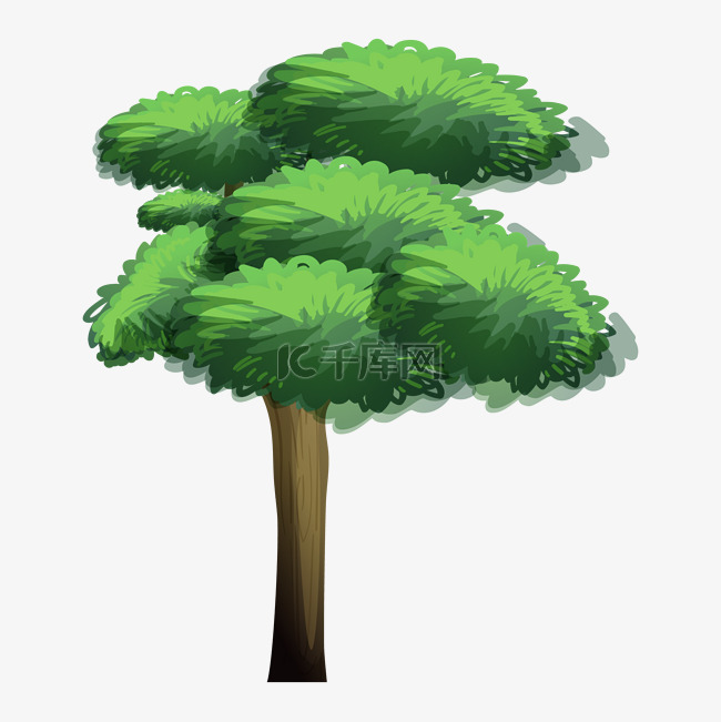 绿色植物大树