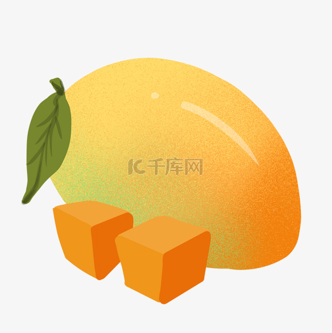 新鲜水果芒果插画