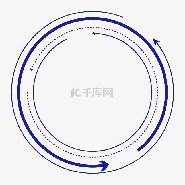 科技酷炫旋转箭头