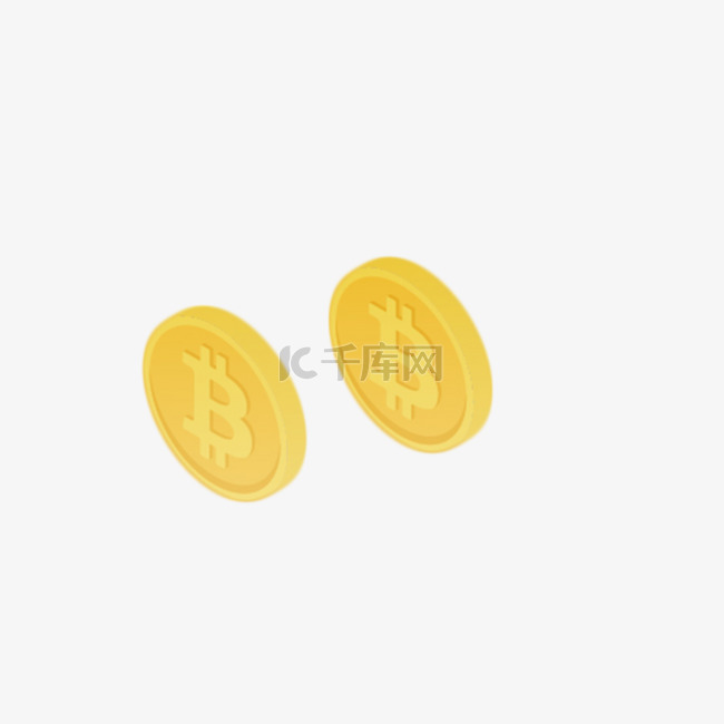 两个黄色的金币