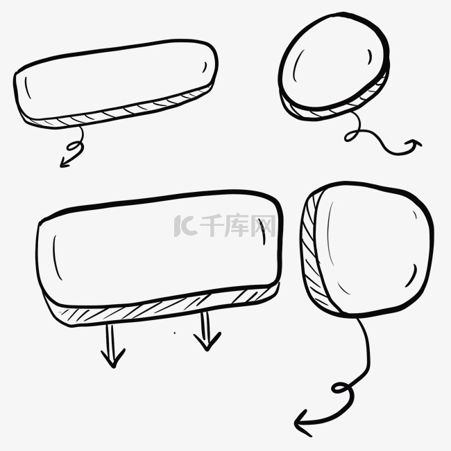 线条涂鸦对话框