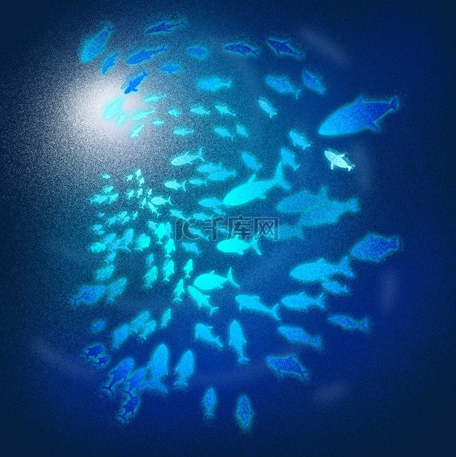 梦幻动物海洋生物鱼群