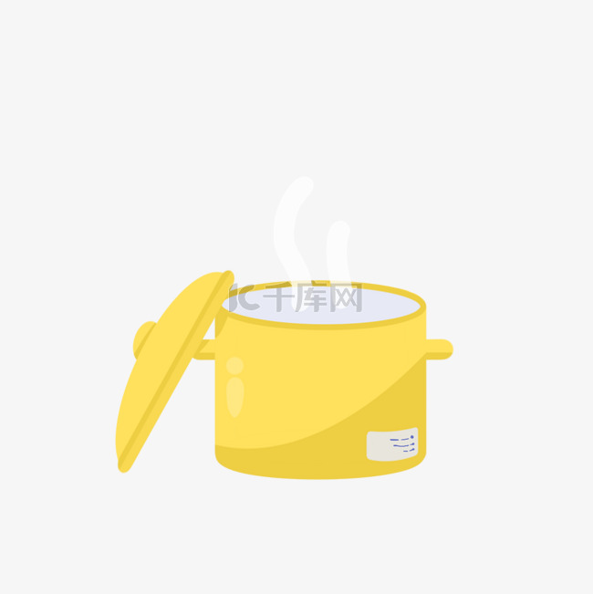 黄色汤锅工具