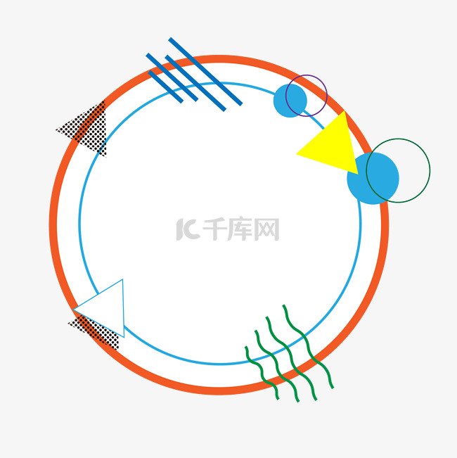 孟菲斯圆形对话框