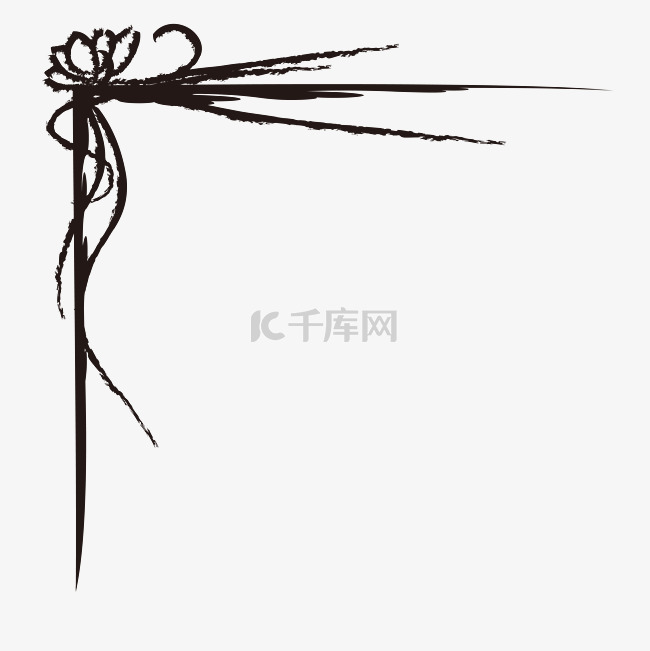 中式中国花纹简单