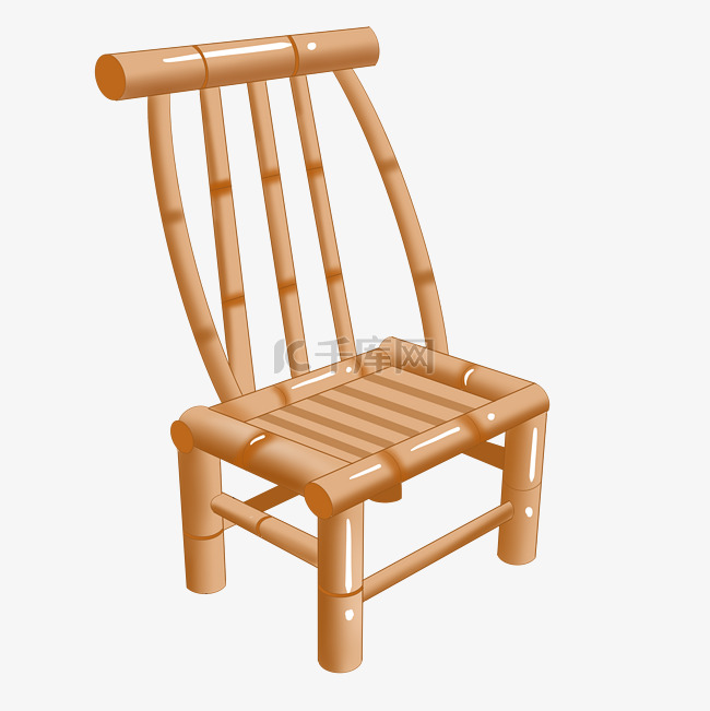 老式木质竹椅