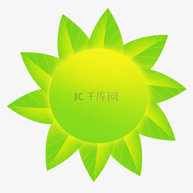 绿色太阳花