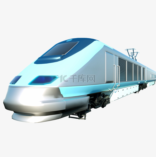 火车高铁交通模型
