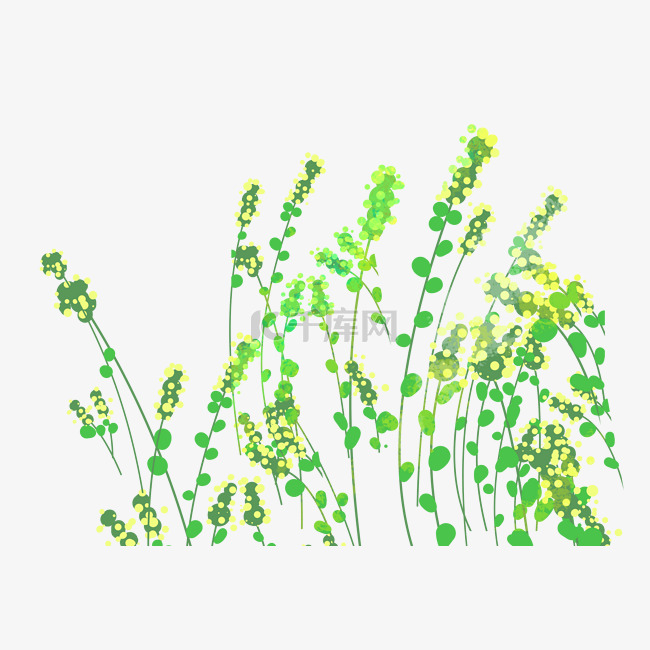 植物花丛图案