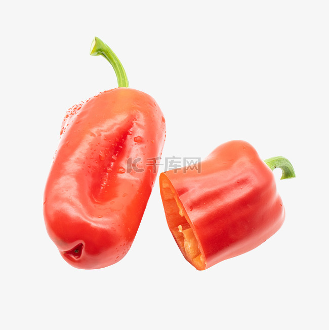 新鲜红色菜椒辣椒