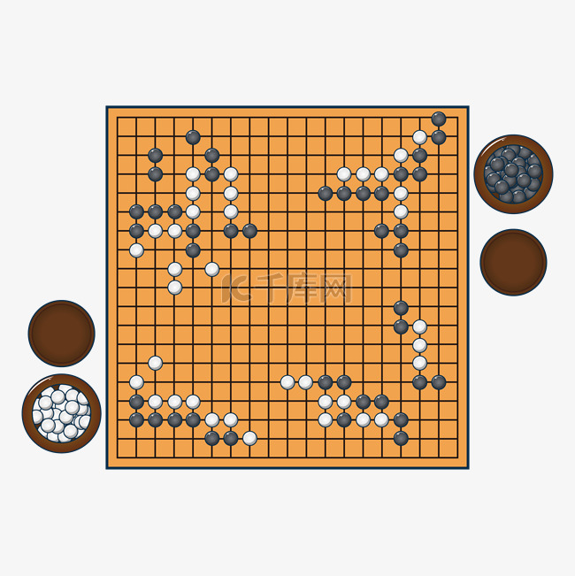 围棋棋盘矢量