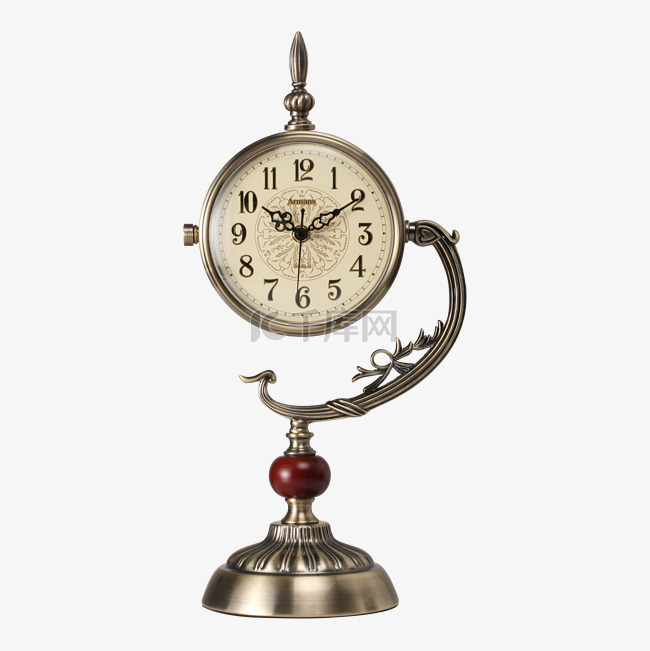 创意美式复古客厅坐钟钟表摆件