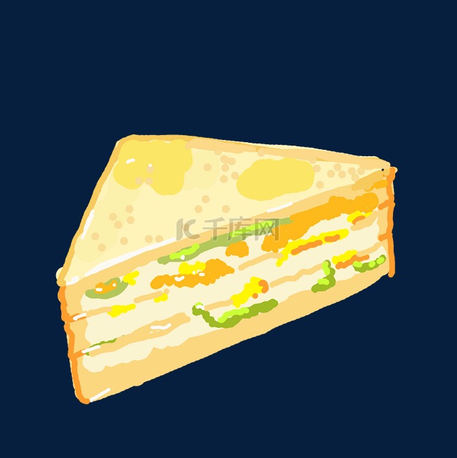 一块美味三明治