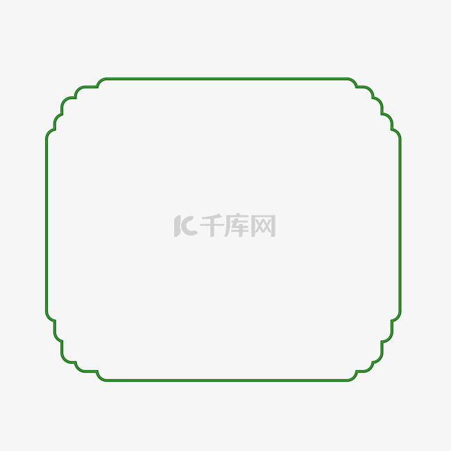 简约绿色边框