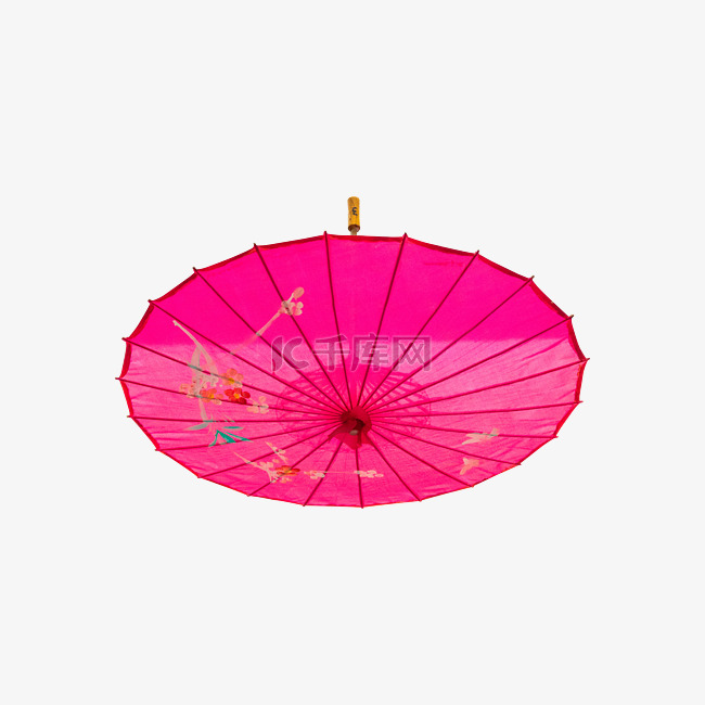 红色雨伞装饰