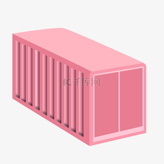 粉色集装箱装饰