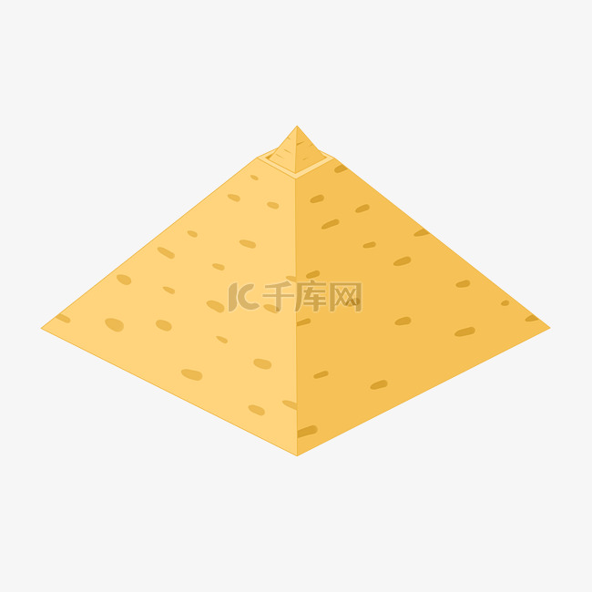 精美黄色金字塔