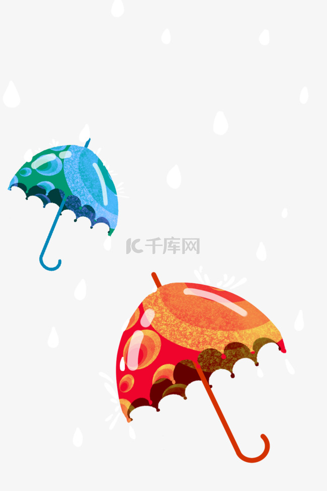 下雨雨季雨伞