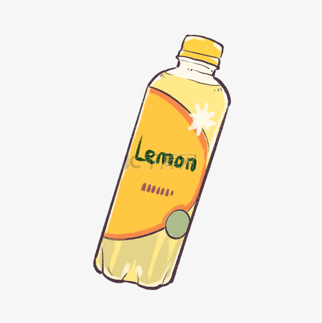 夏天夏日柠檬汁卡通