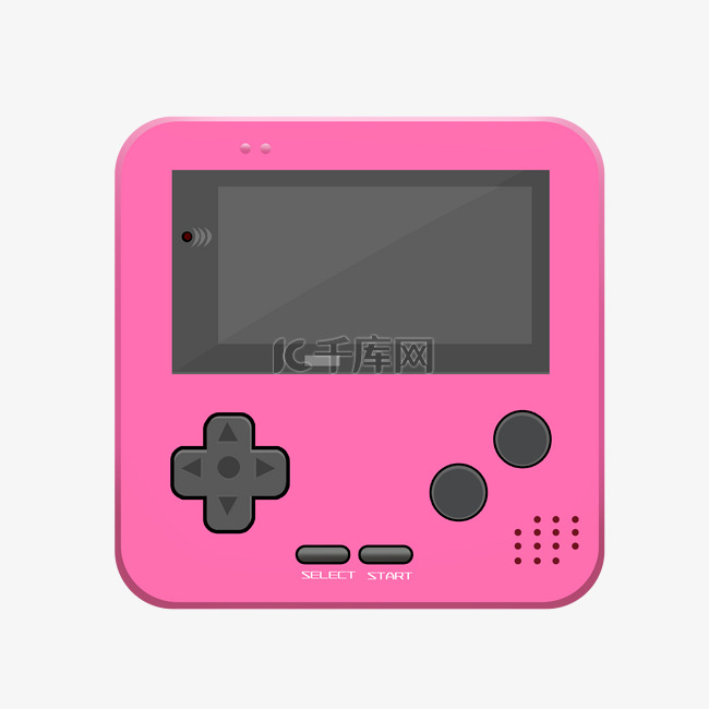 粉色方形游戏机