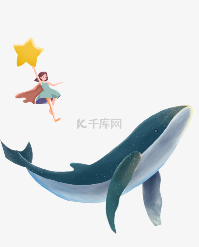 女孩鲸鱼