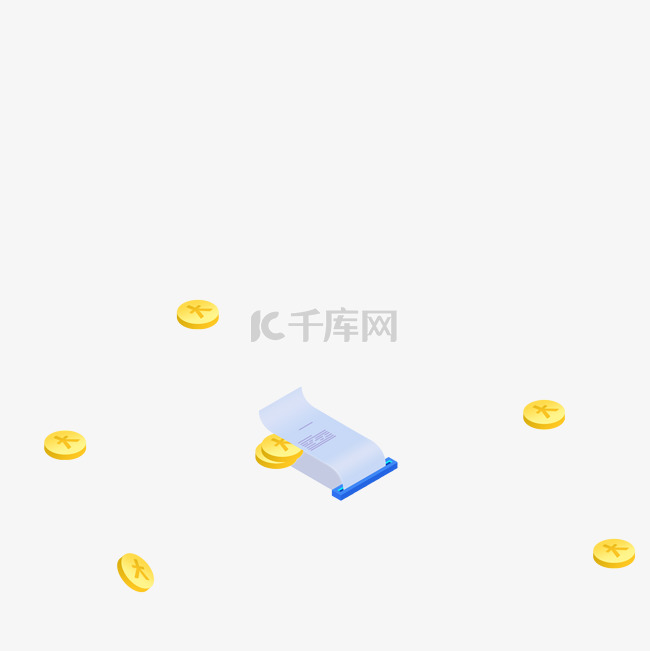 卡通黄色的金币免抠图