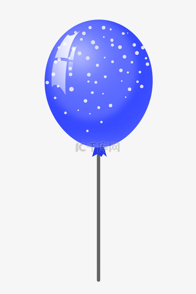 蓝色斑点气球
