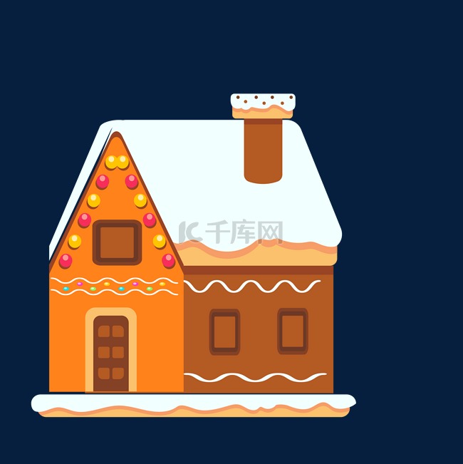 圣诞节姜饼屋房子