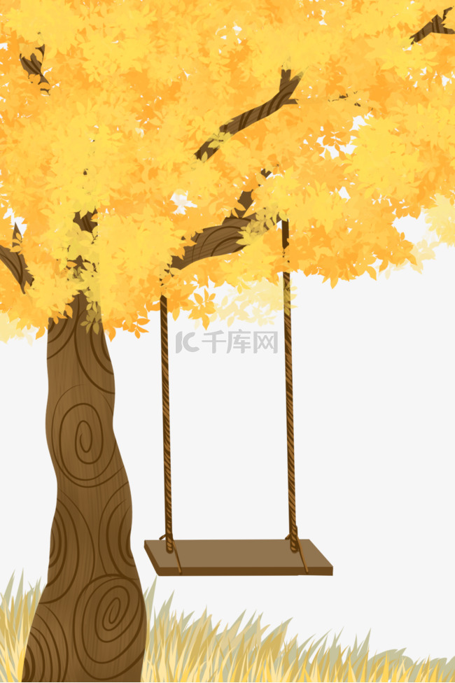 秋天秋季树木