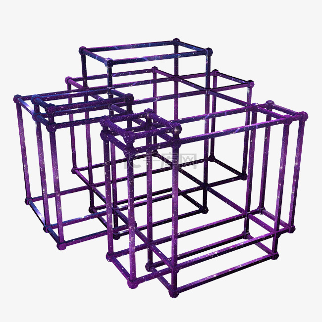 c4d不规则图形立方形