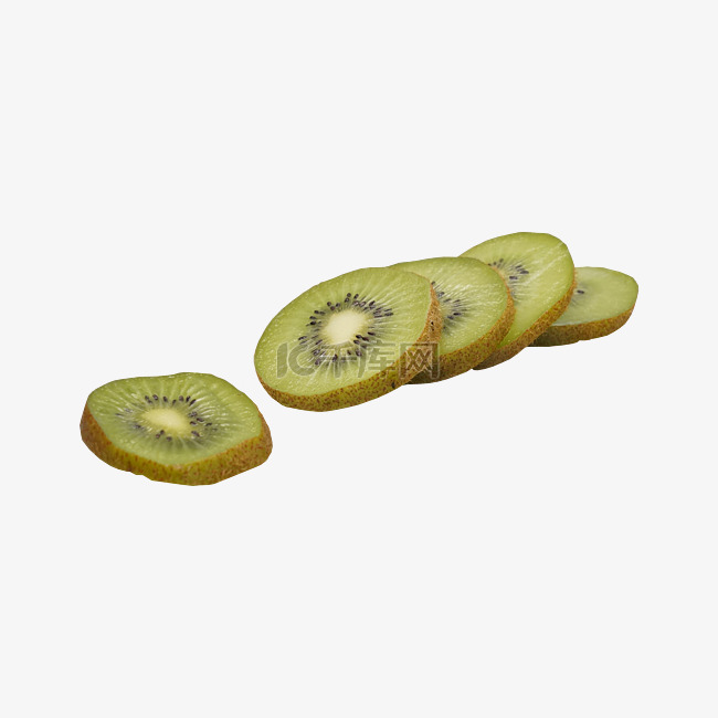 绿色切片猕猴桃