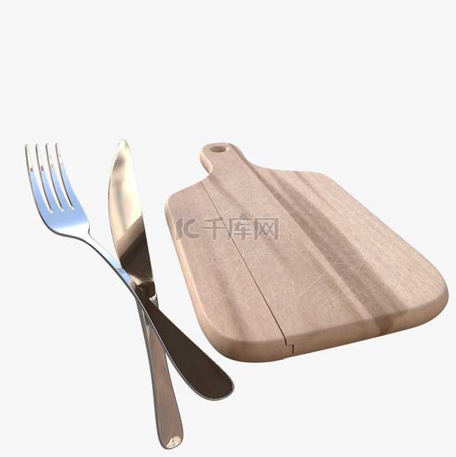 西餐食物板刀叉用具