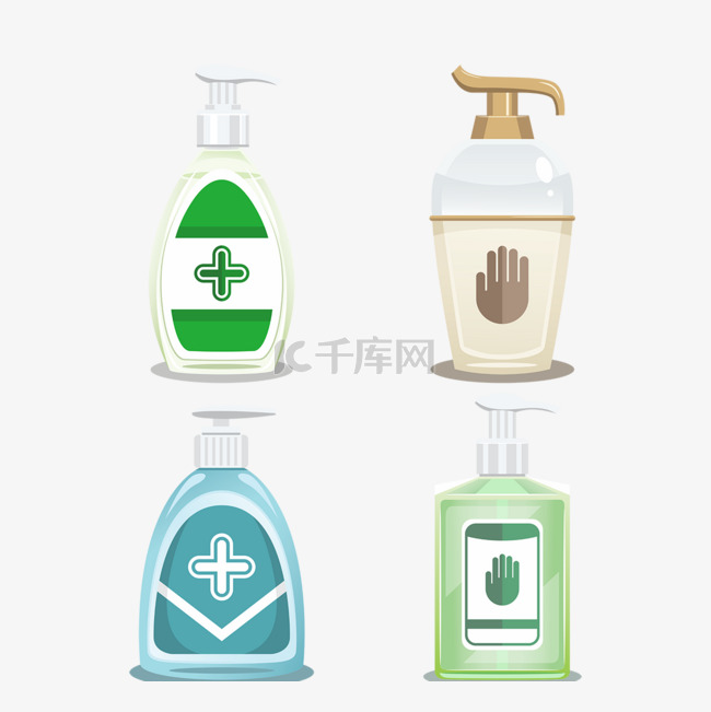 彩色瓶装多造型洗手液