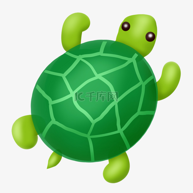 绿色海龟动物