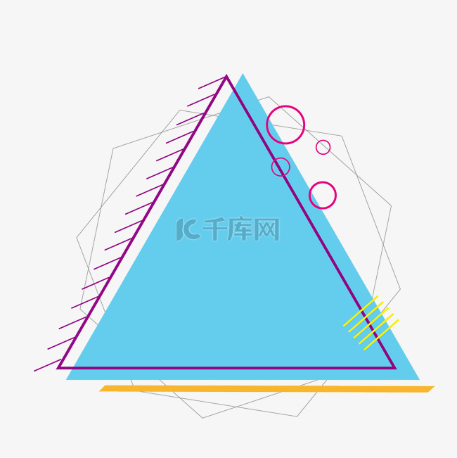 蓝色三角形聊天框