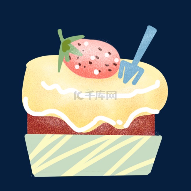 碗装冰淇淋装饰插图