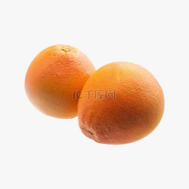 两个黄色橙子