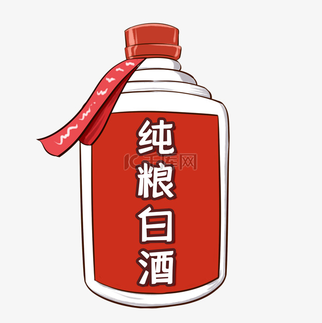 手绘中国白酒