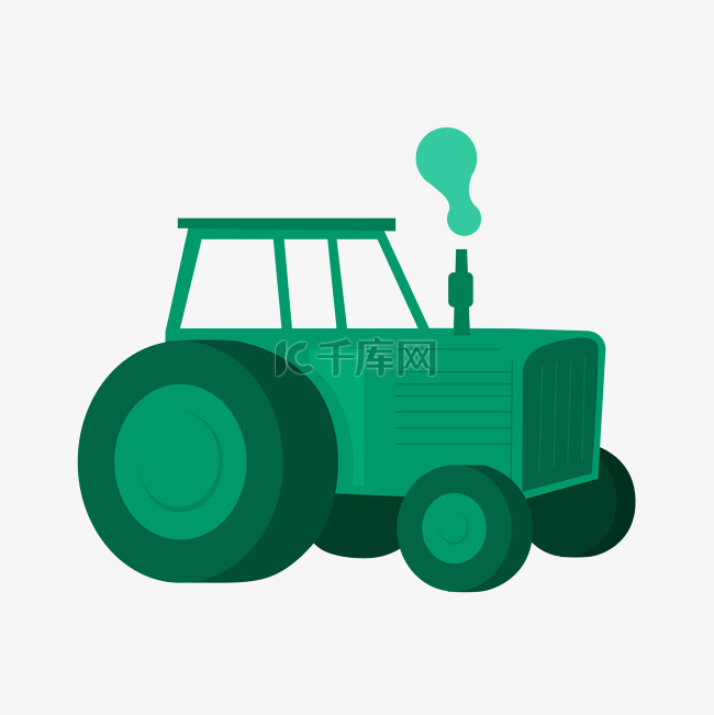 绿色农用拖拉机