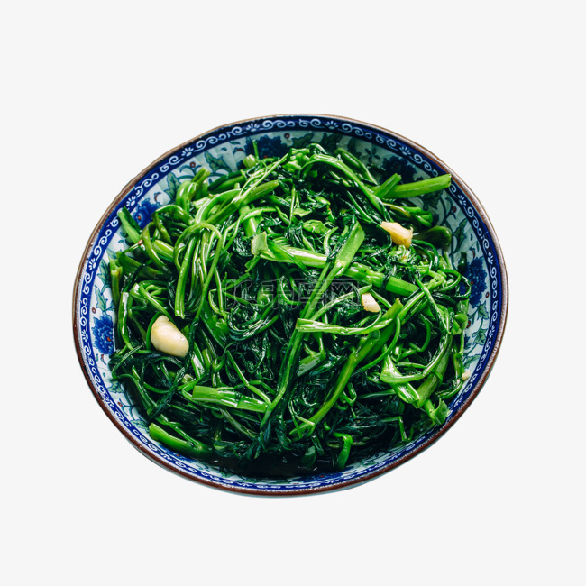 美食摄影春季青菜空心菜中式传统