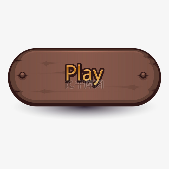 棕色游戏按钮icon