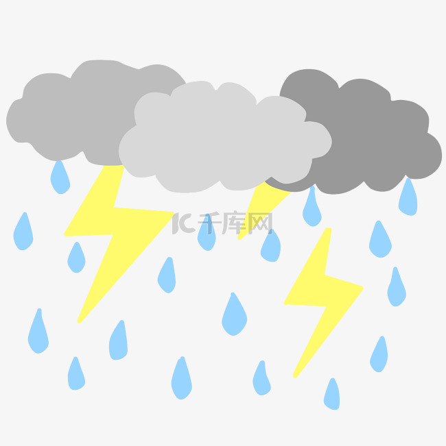 打雷下雨天气