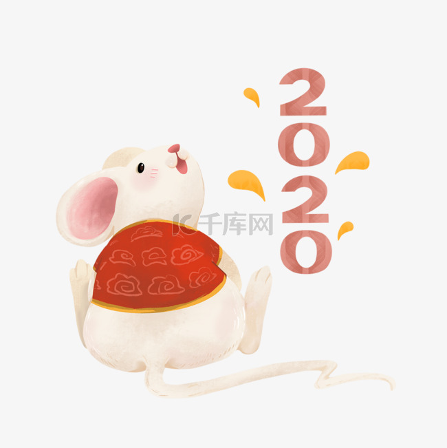 2020新年卡通小老鼠形象