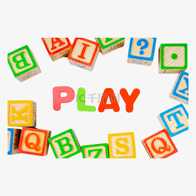 字母积木儿童玩具四周边框