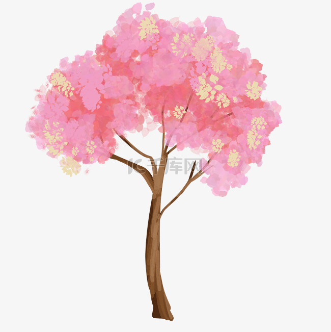 精美粉色桃花树