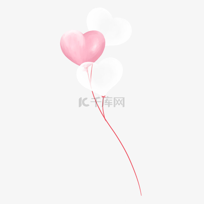 情人节粉色气球