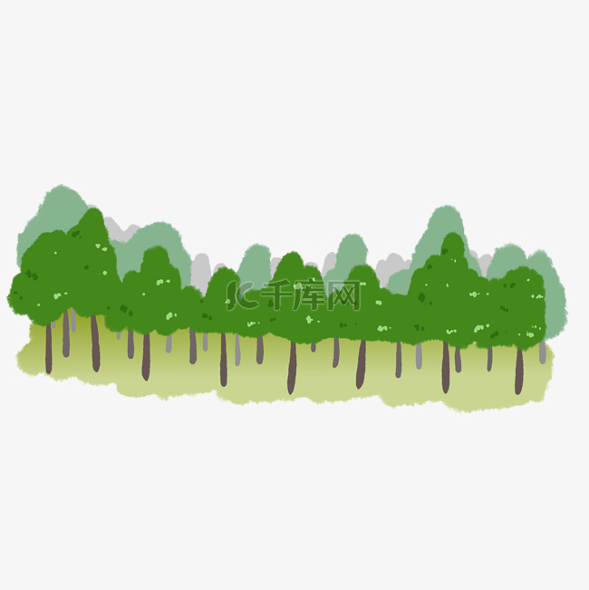 绿色树林植物