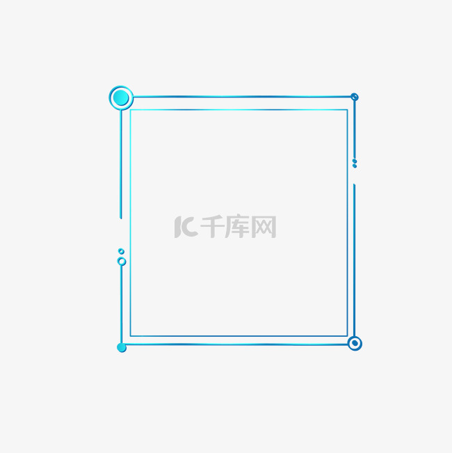 科技感边框标题框