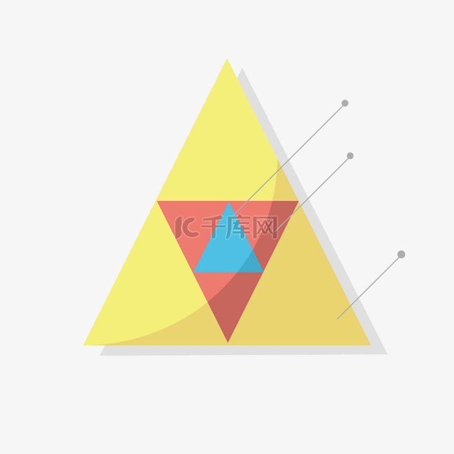 三角形数据图表插画